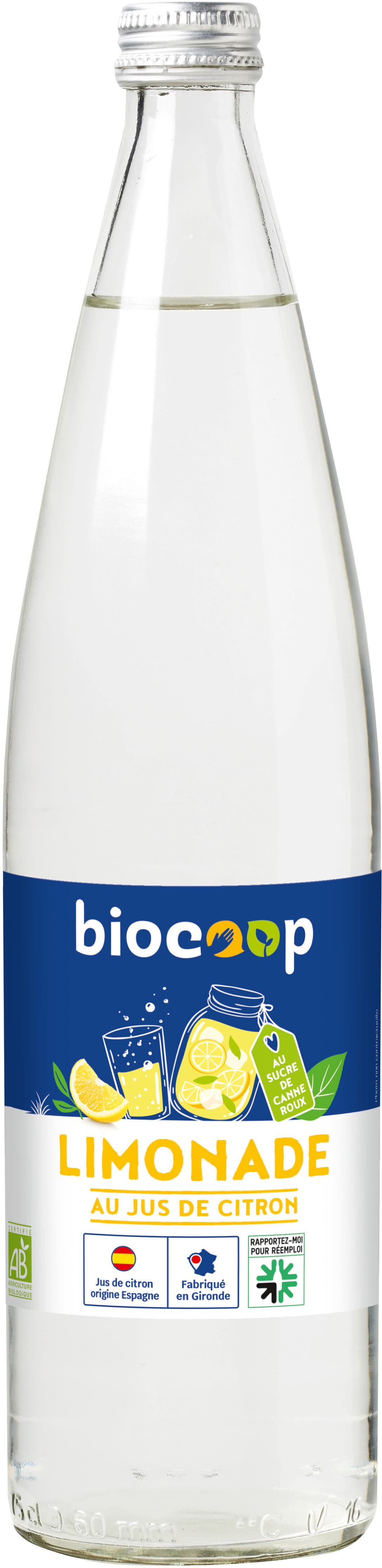 Biocoop Limonade bouteille réemployable packshot