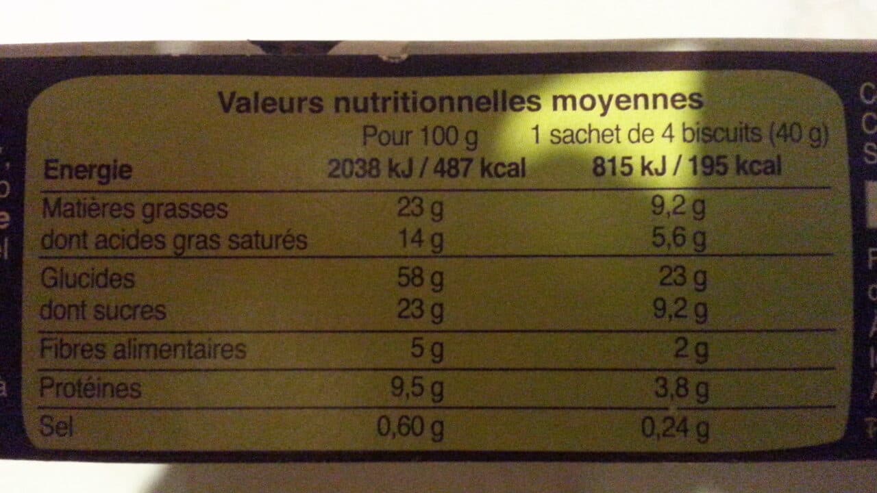 Biocoop Biscuit nappé chocolat noir (16) packshot