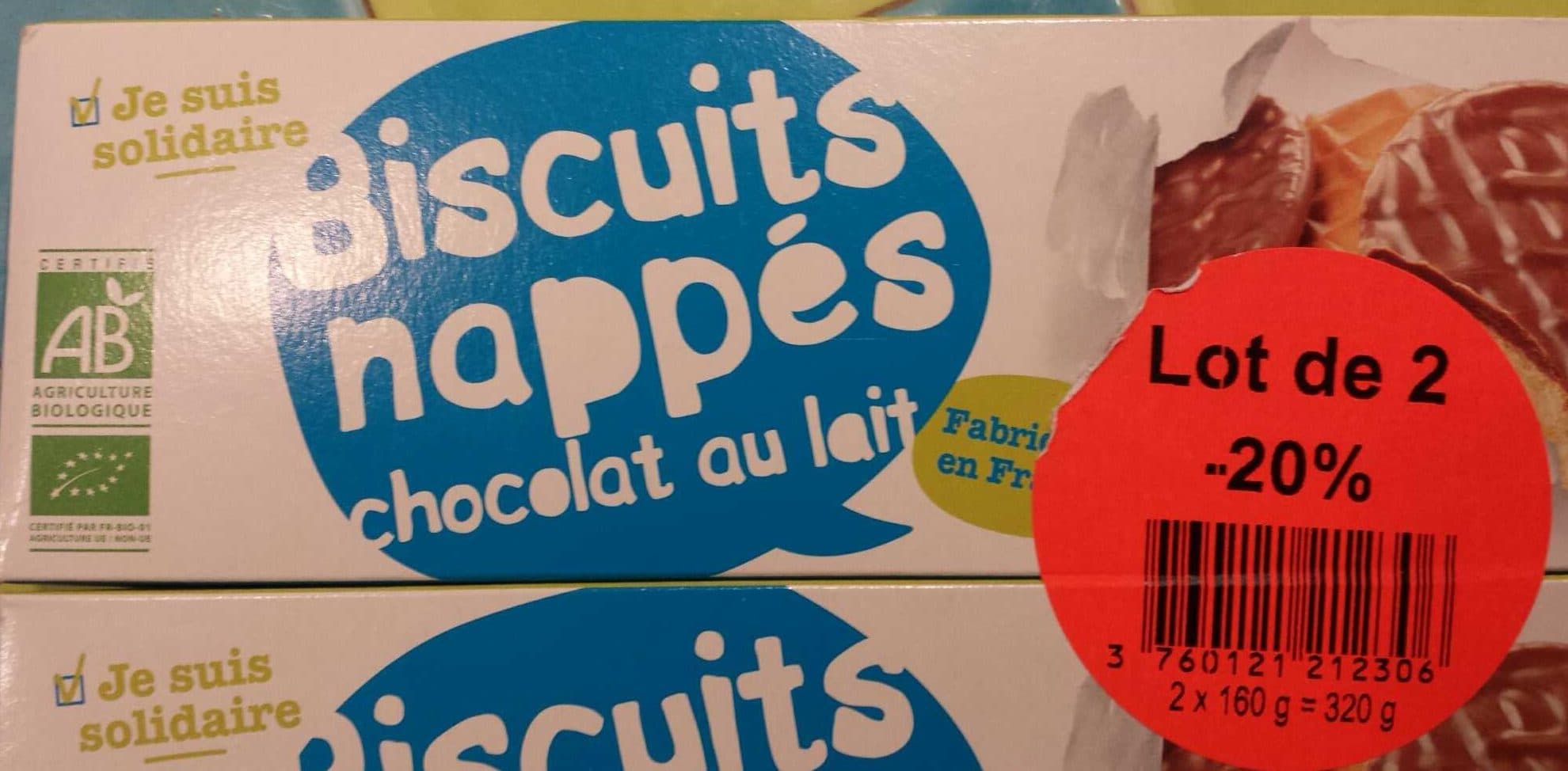 Biocoop Biscuits nappés packshot