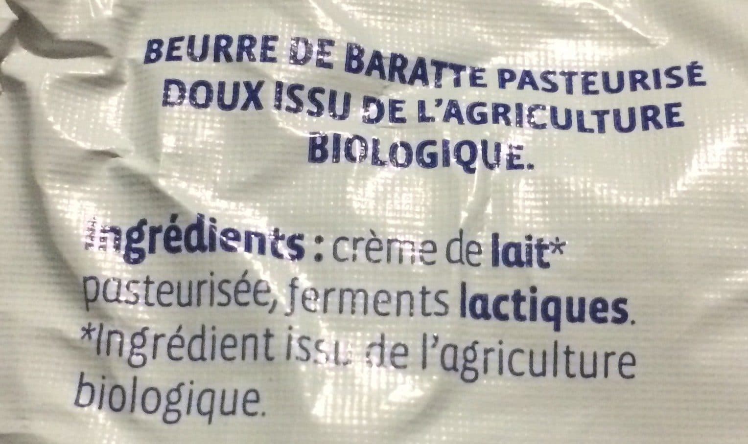 Biocoop Beurre baratte packshot