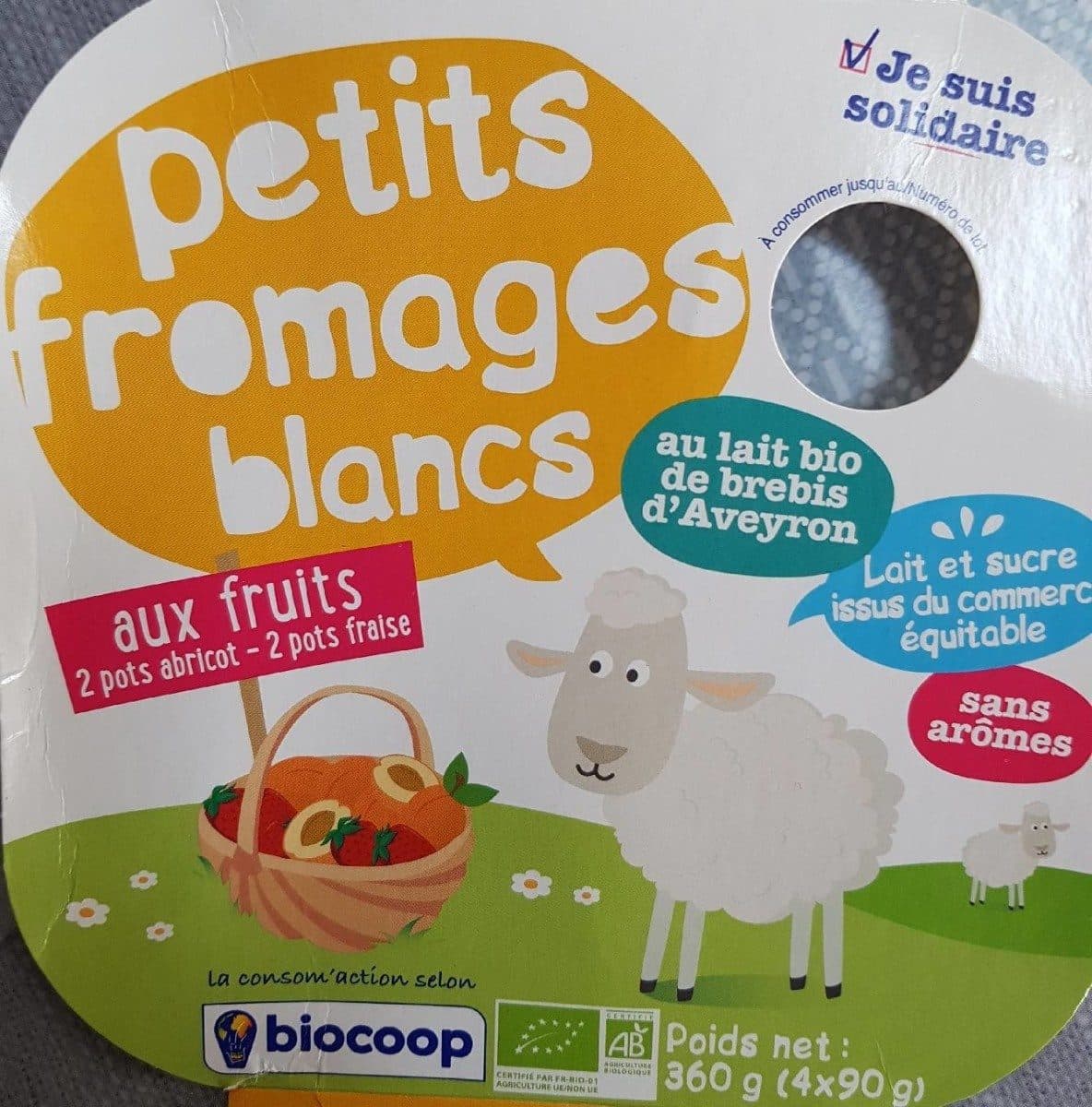 Biocoop Petits fromages blancs aux fruits packshot
