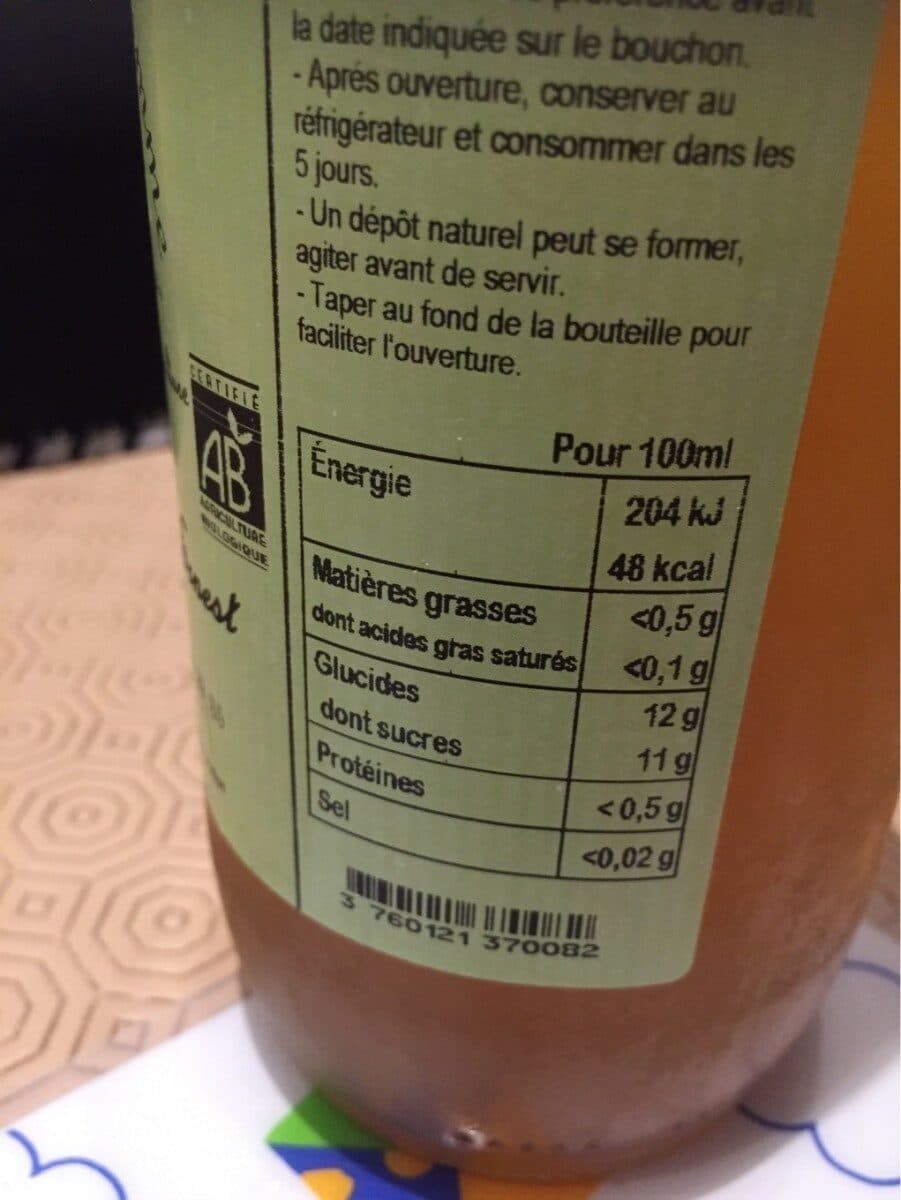Open Food Facts Pur jus de pomme packshot