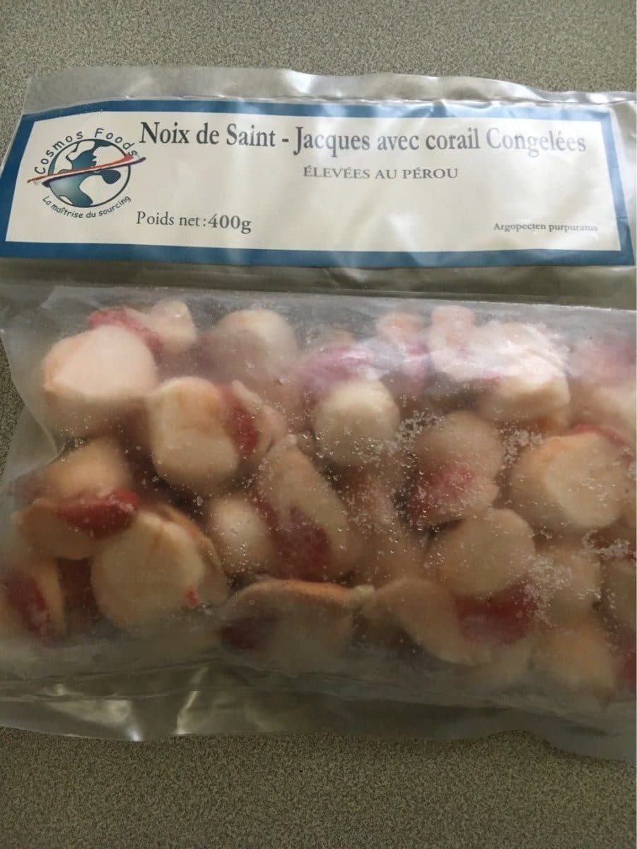 Open Food Facts Noix de Saint-Jacques avec corail Congelés packshot