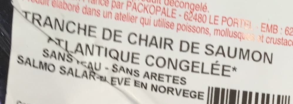 Direct Ocean Tranche de chair de saumon atlantique congelée packshot