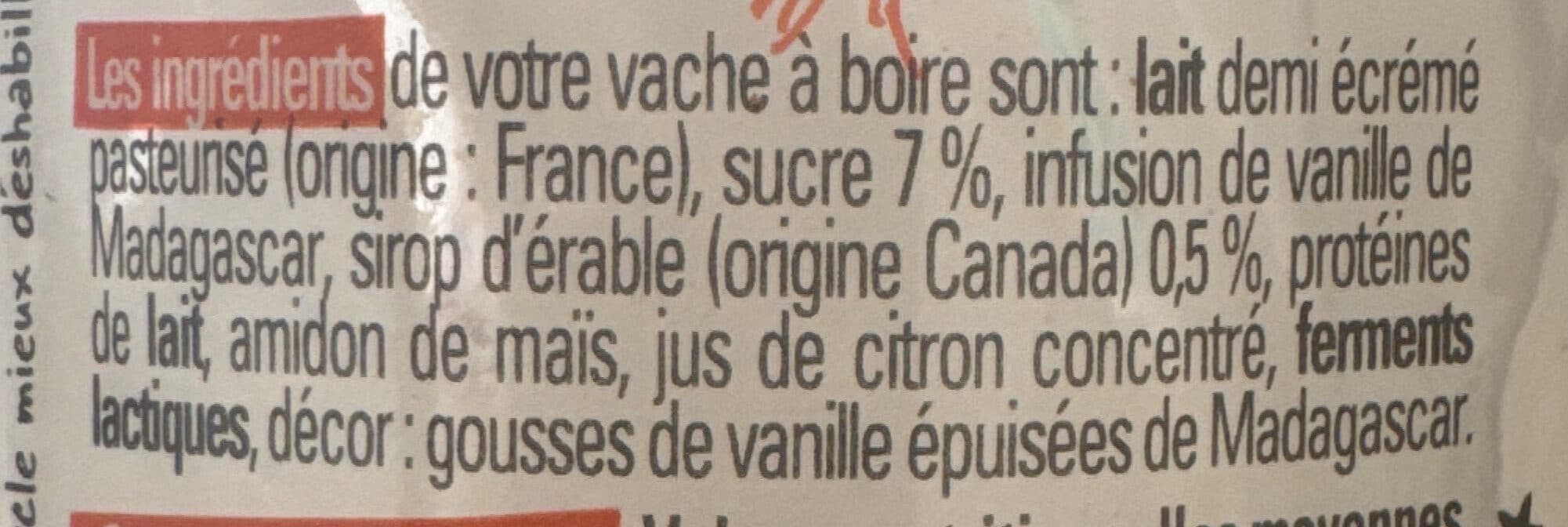 Michel et Augustin Vache à boire vanille de Madagascar packshot