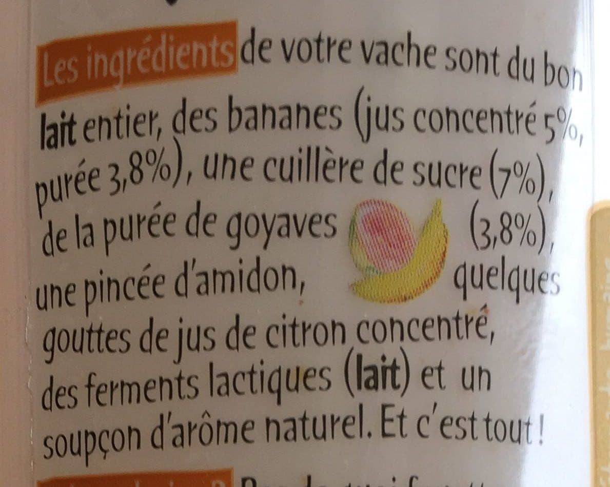 Michel et Augustin Vâche à boire - banane goyave packshot