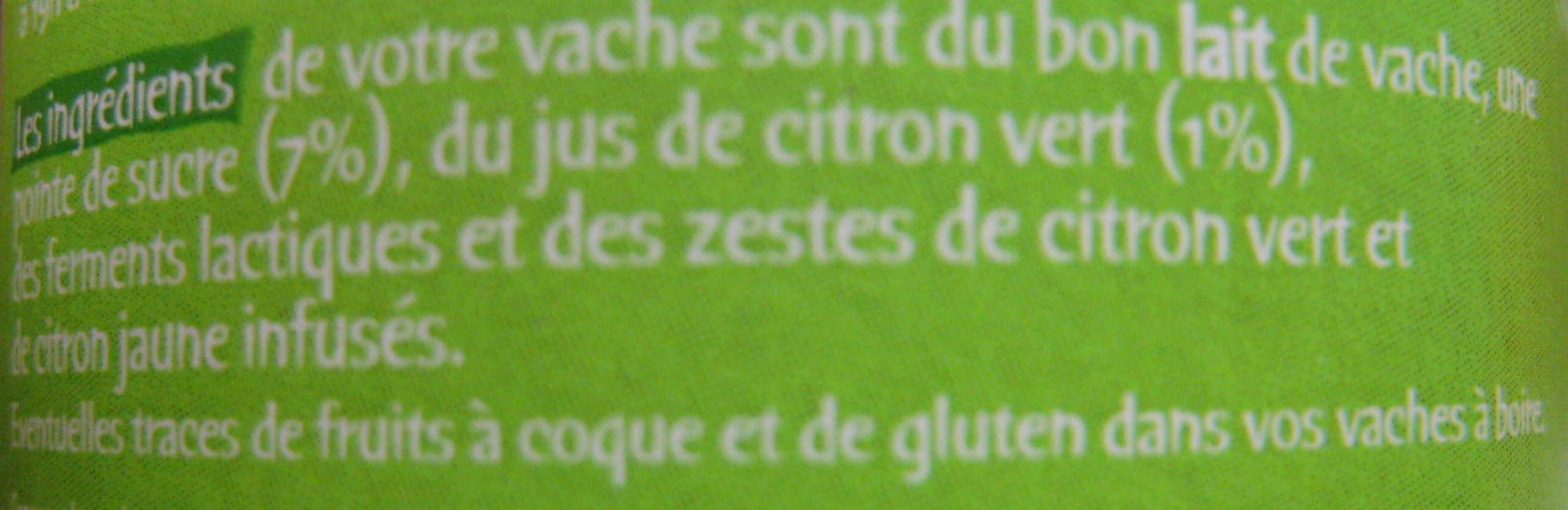 Michel et Augustin Vache à boire aux citrons jaune et vert packshot