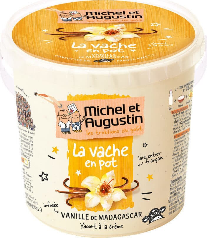 Michel et Augustin La vache en pot à la Vanille de Madagascar 1kg packshot