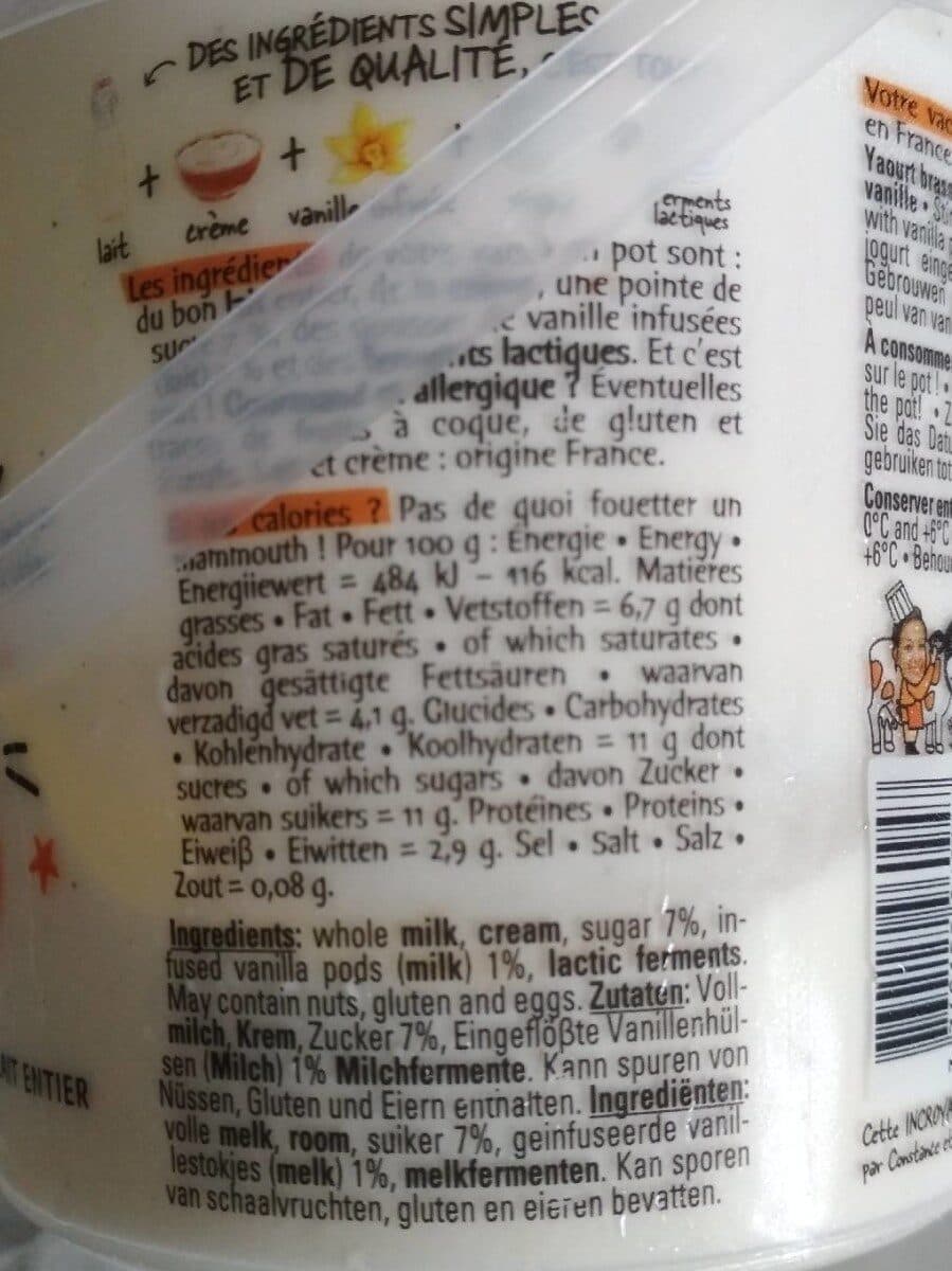 Michel et Augustin La vache en pot à la vanille de Madagascar 500g packshot