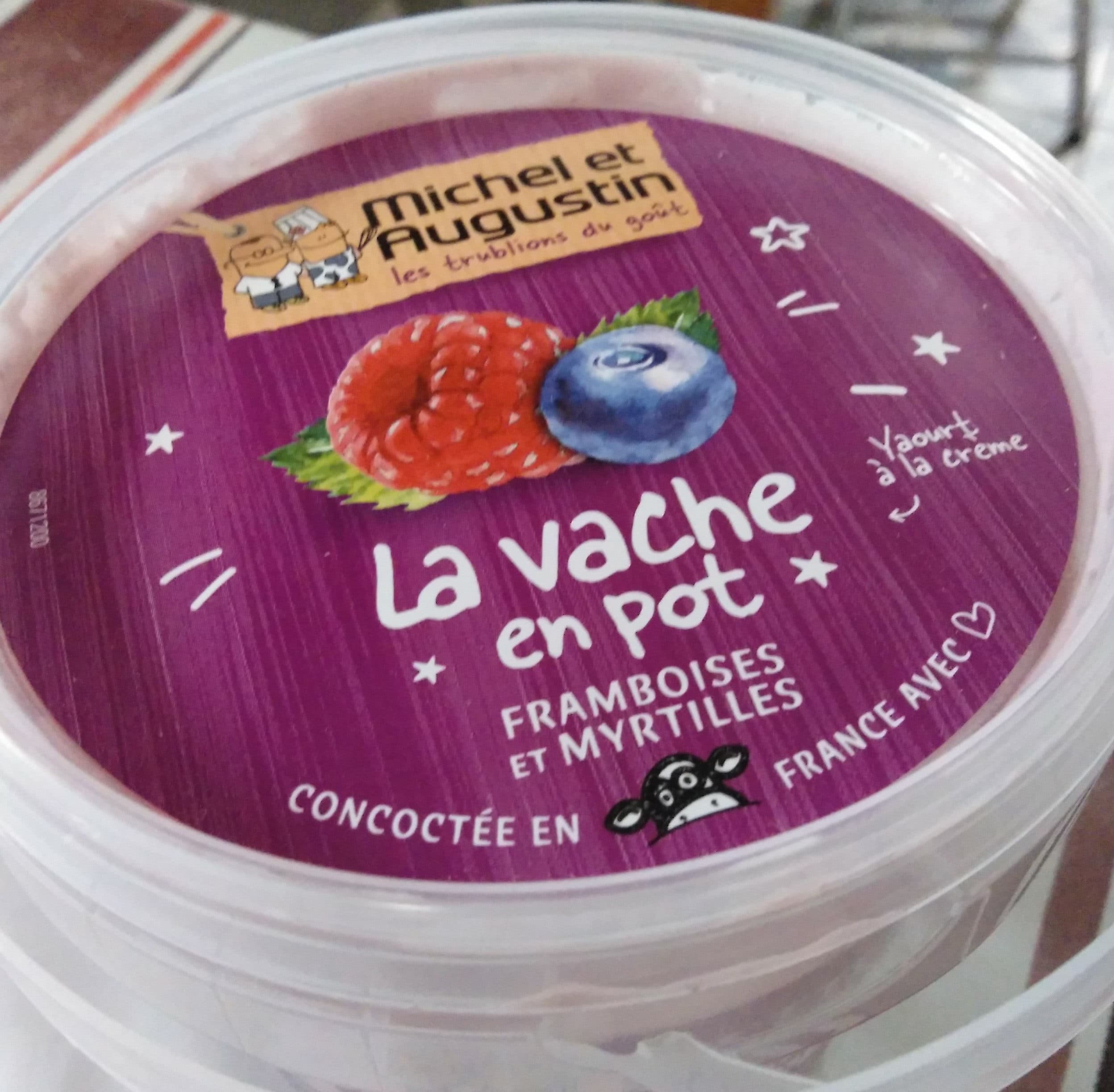 Michel et Augustin La vache en pot Framboises et Myrtilles packshot