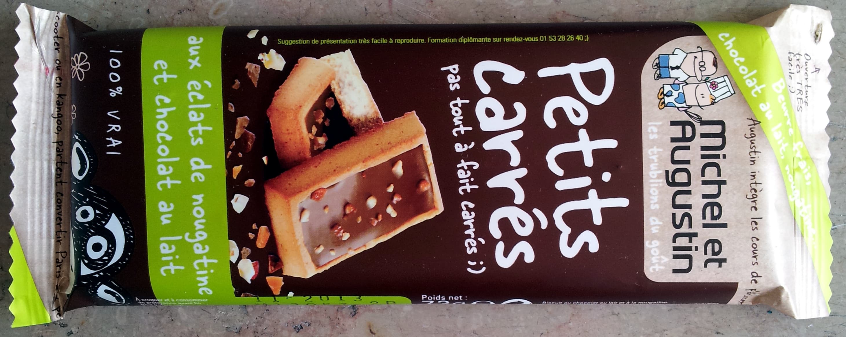 Michel et Augustin Petits Carrés aux Éclats de Nougatine et Chocolat au Lait packshot
