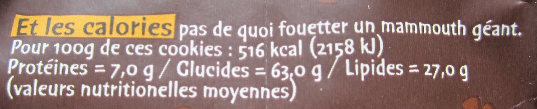 Michel et Augustin Petits cookies au chocolat et à la nougatine packshot