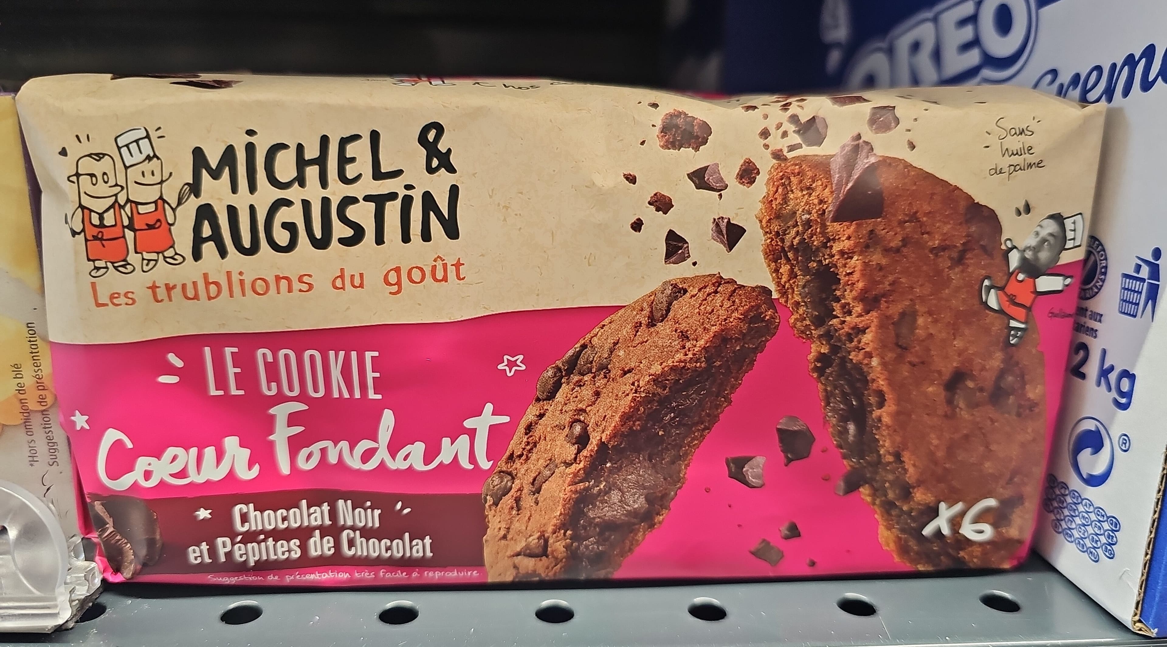 M&A Cookies cœur Fondant choco noir packshot