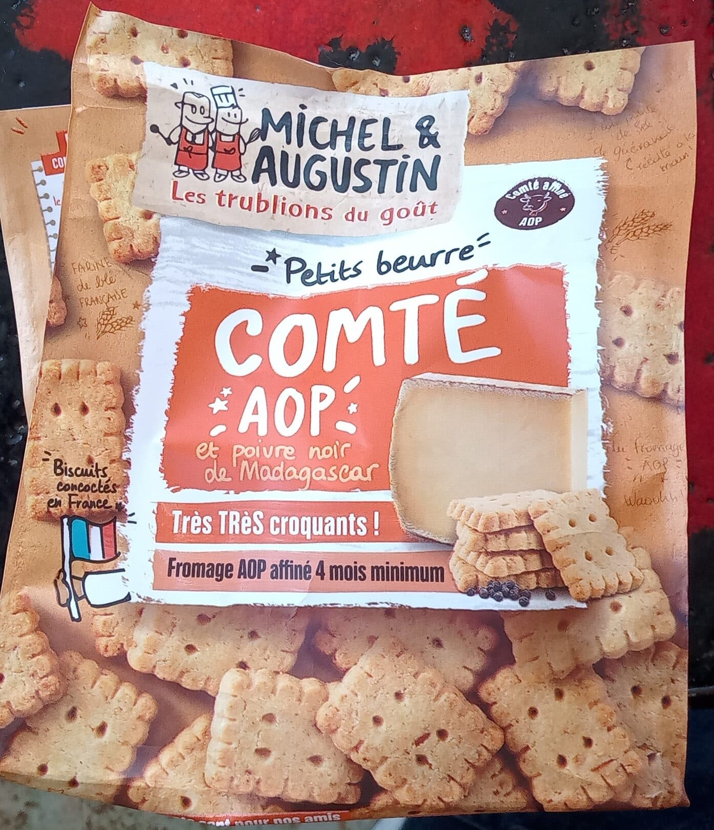 Michel et Augustin Petits beurre Comté et poivre noir de Madagascar packshot