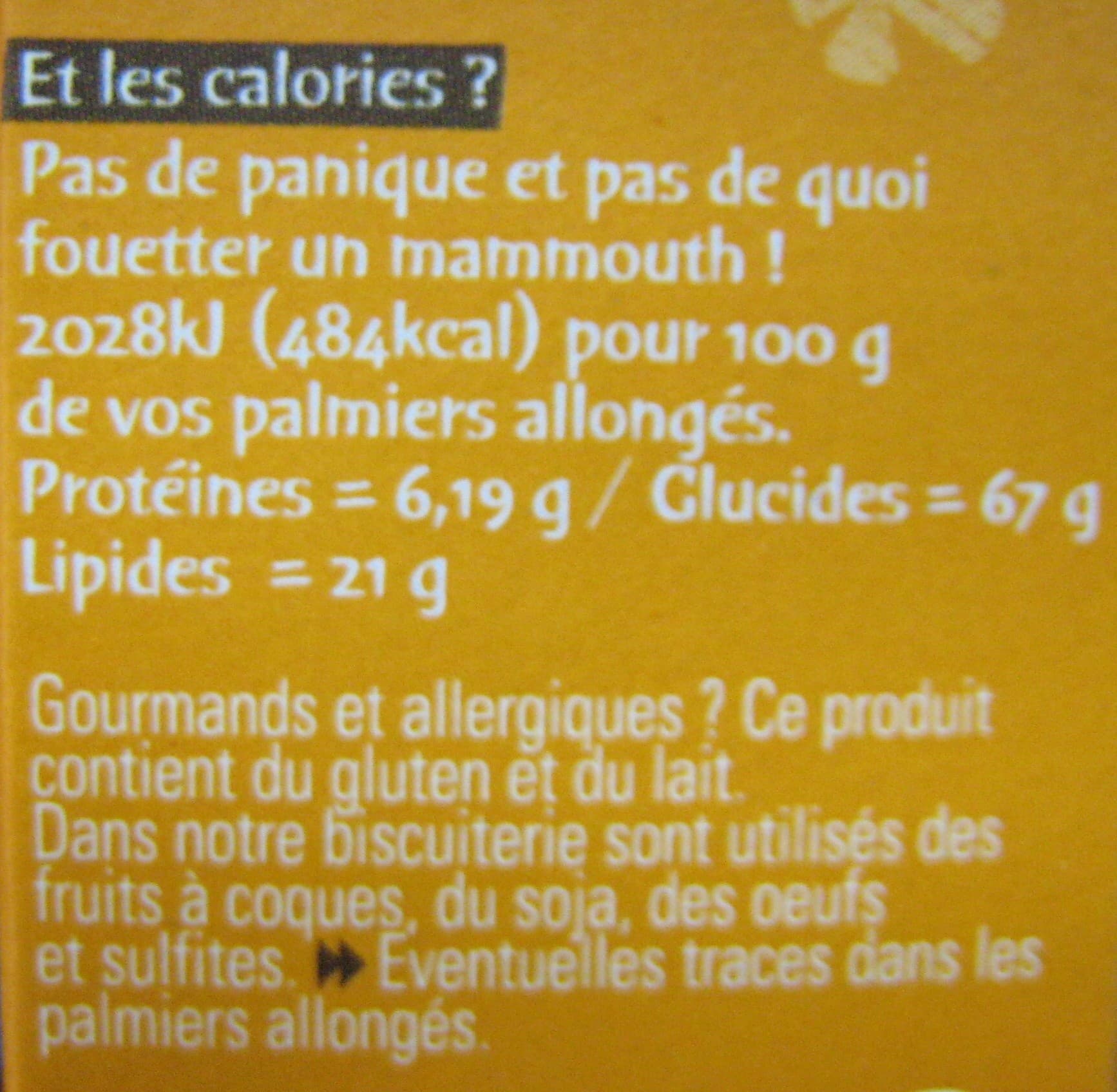 Michel et Augustin Palmiers allongés au sucre un peu caramélisé Michel et Augustin packshot