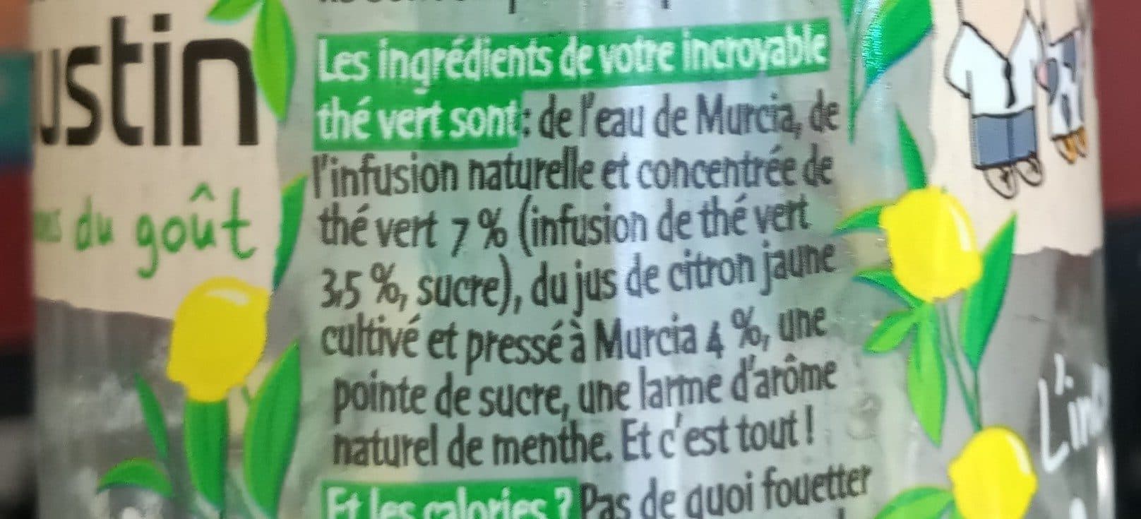 Michel et Augustin Thé vert aux citrons et menthe BIO 33cl packshot