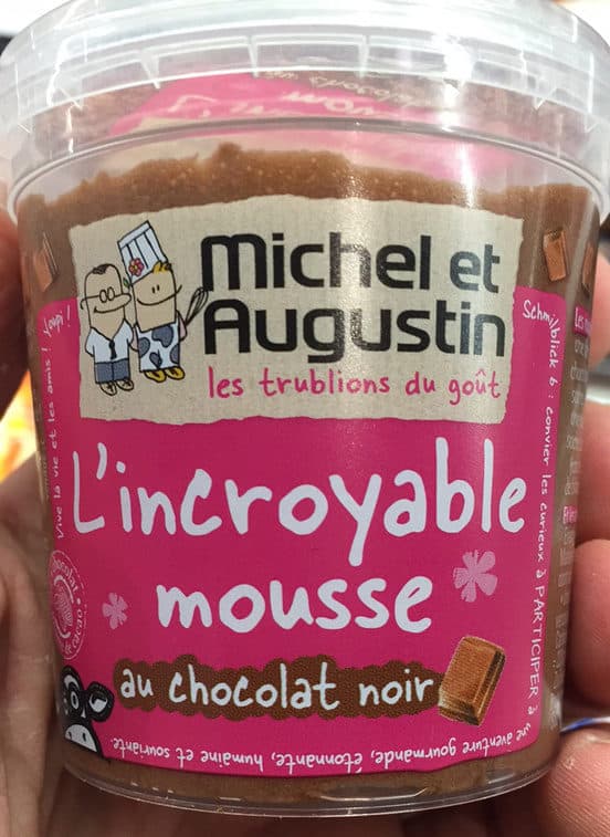 michel et Augustin L'incroyable mousse au chocolat noir packshot