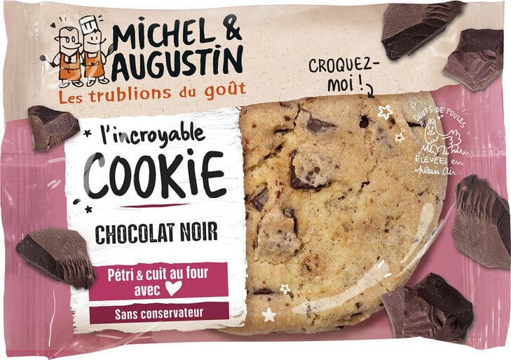 Michel et Augustin L'incroyable cookie chocolat noir packshot