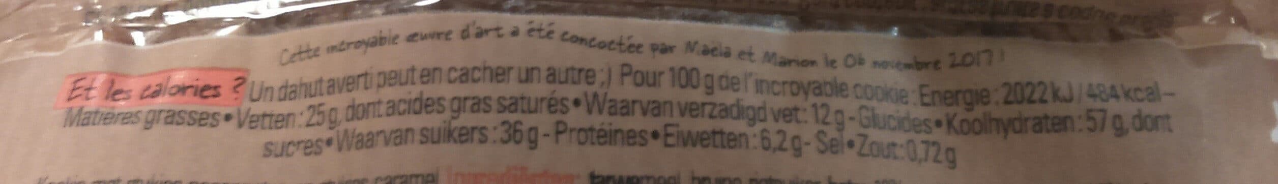 Michel et Augustin L'incroyable Cookie aux éclats de caramel et de noix de pécan packshot