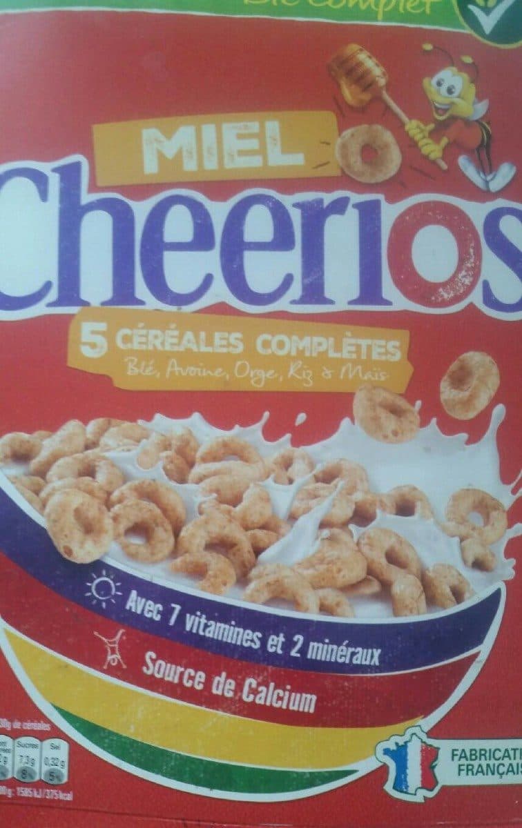 Cheerios Cheerios miel 5 céréales complètes packshot