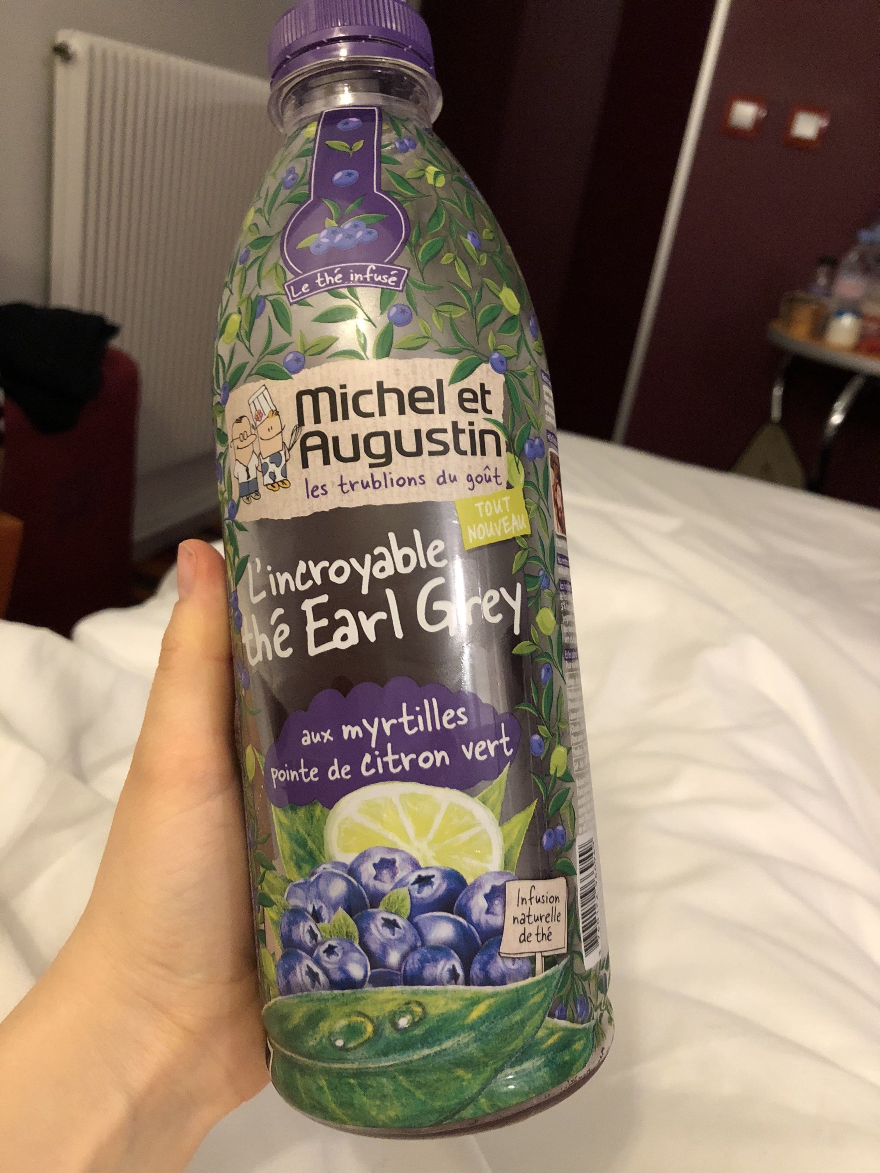Michel et Augustin Thé noir earl grey aux myrtilles et pointe de citron vert packshot