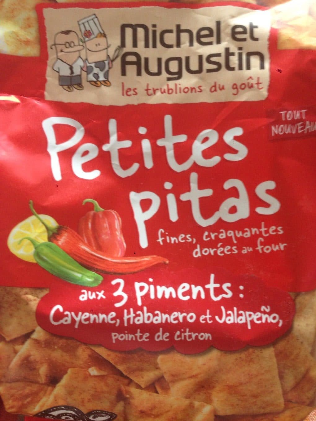 Michel Et Augustin Petits pitas aux piments de Cayenne et pointe de citron packshot