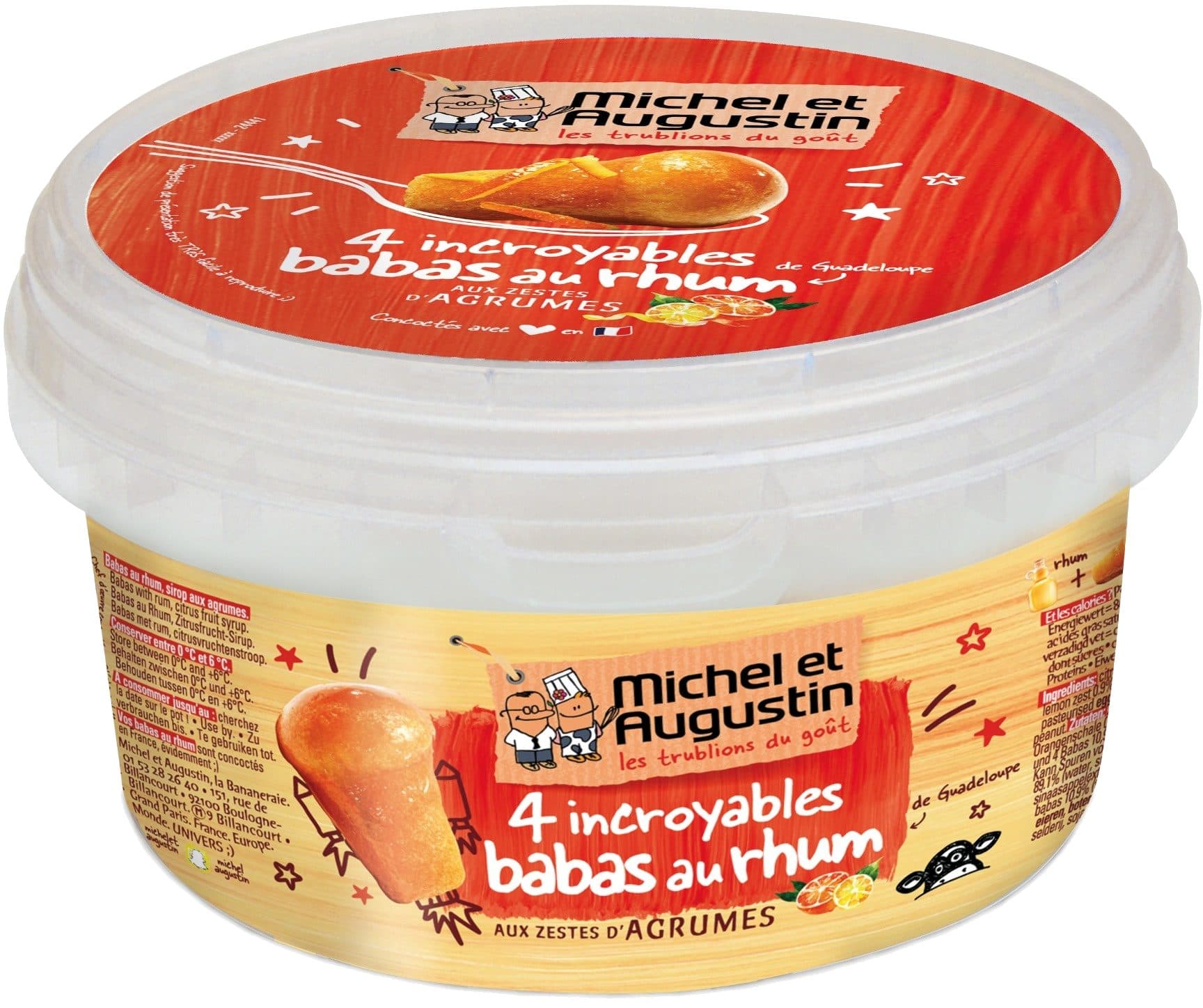 Michel et Augustin L'incroyable baba au rhum et aux agrumes 320g packshot