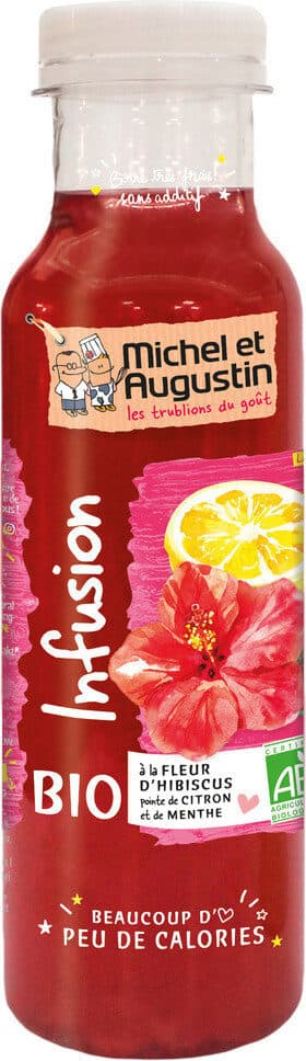 Michel et Augustin L'incroyable infusion d'hibiscus 33cl packshot