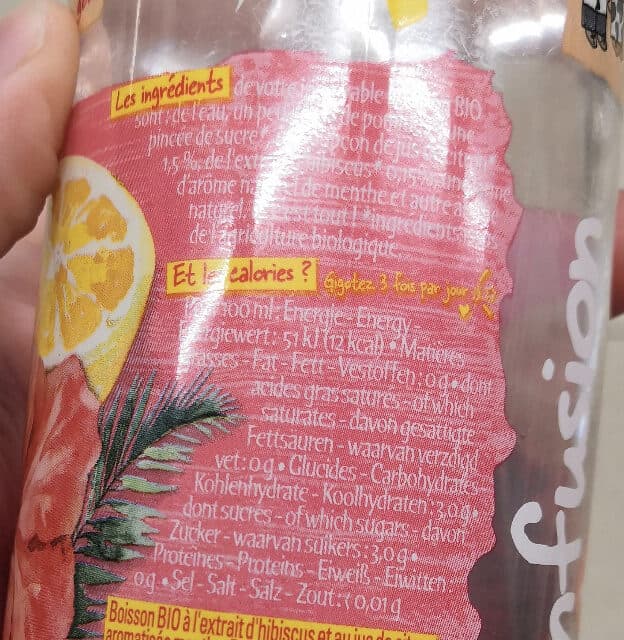 Michel et Augustin L'incroyable infusion d'hibiscus 33cl packshot