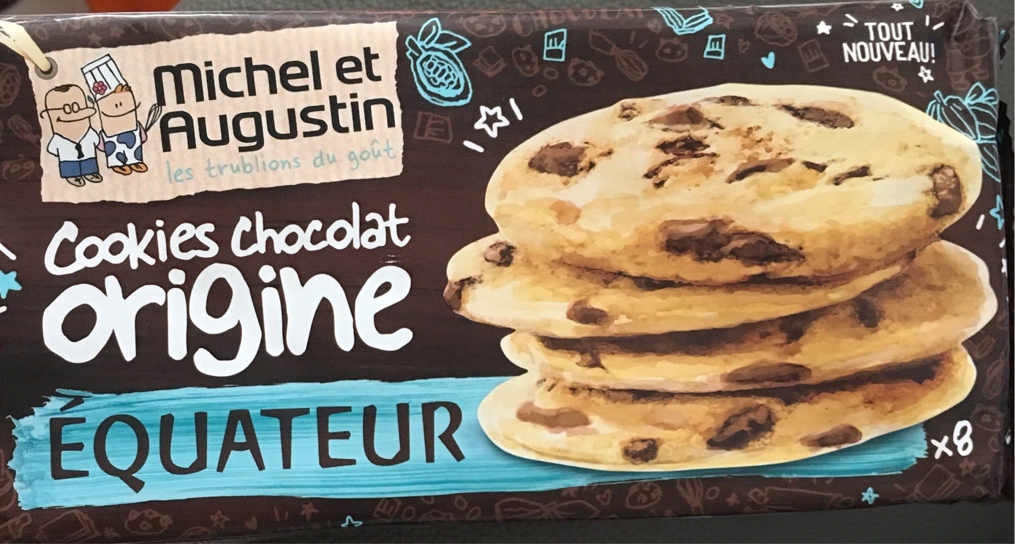Michel et Augustin cookie chocolat origine equateur packshot