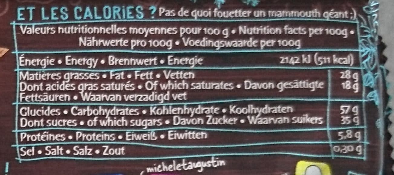 Michel et Augustin cookie chocolat origine equateur packshot