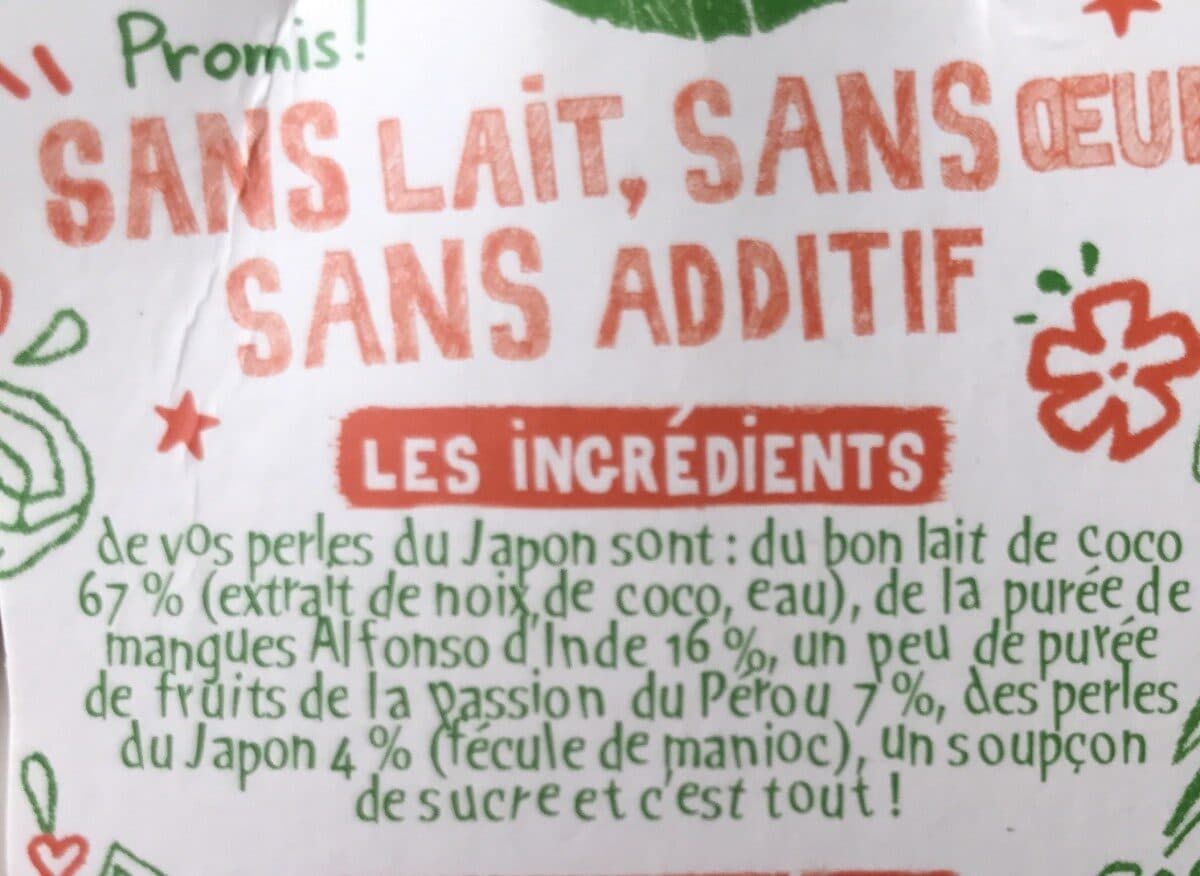 Michel et Augustin Perles Japon coco mangue passion 90g packshot