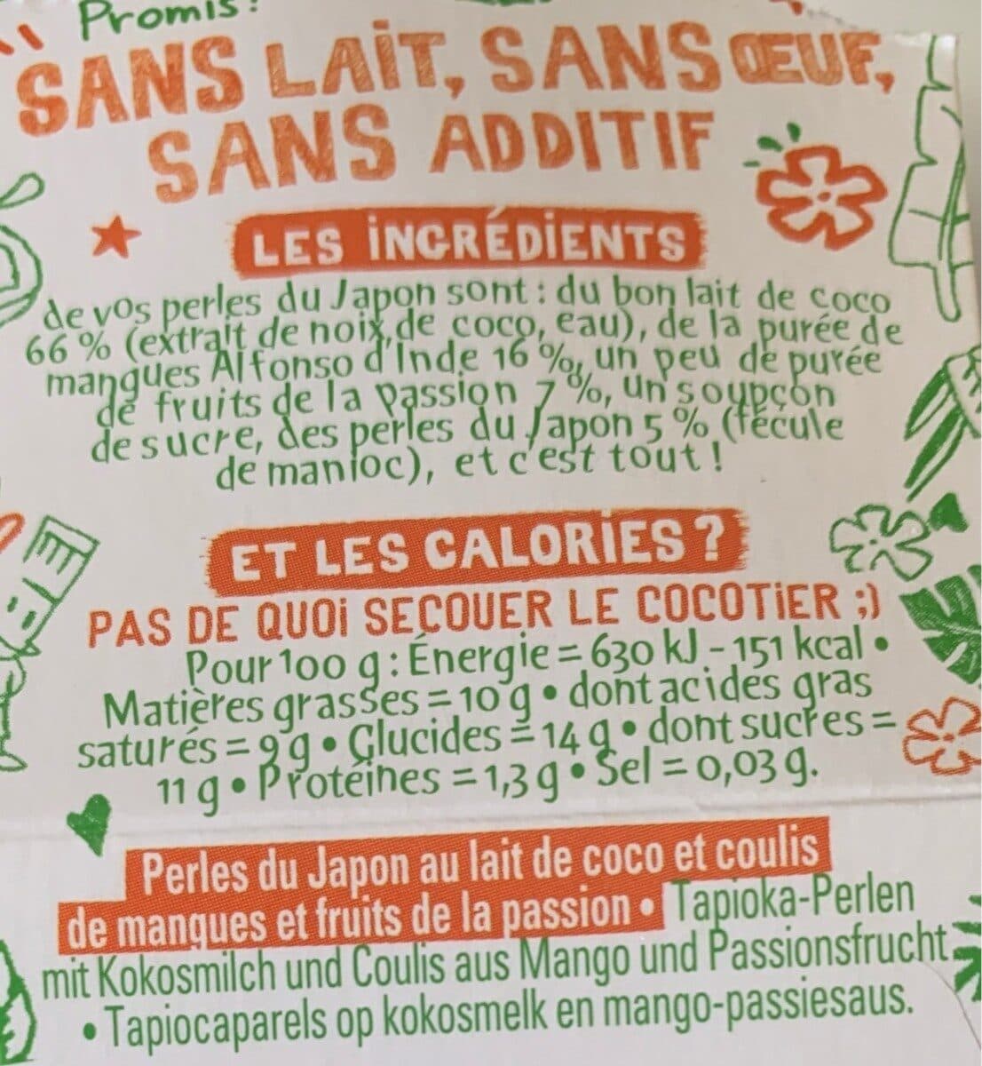Michel et Augustin Perles Japon coco mangue passion 90g packshot