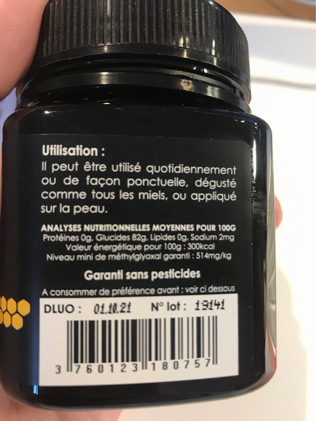 Comptoirs et Compagnies Miel de manuka IAA15+ packshot