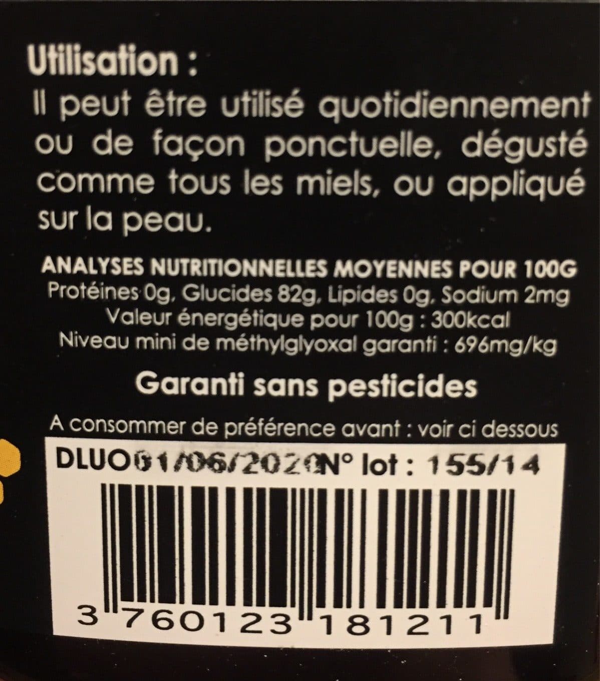 Comptoirs & Compagnies Miel De Manuka IAA / UMF 18+ - 250 G - Comptoirs & Compagnies packshot