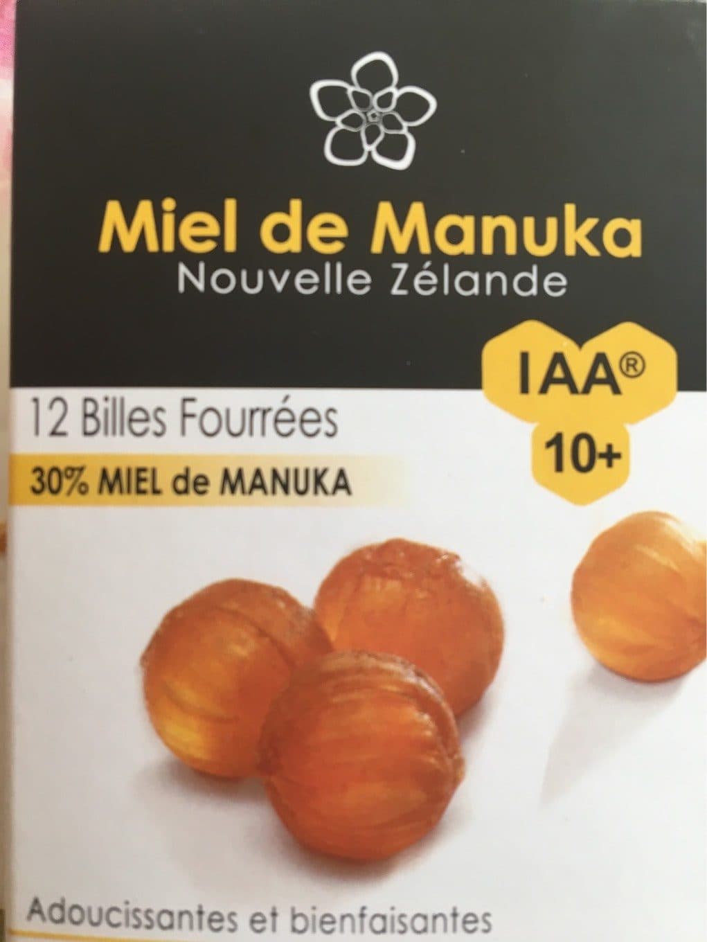 Comptoirs et compagnies Billes Fourrées Au Miel De Manuka Iaa 10+ - 12 Billes - Comptoirs & Compagnies packshot