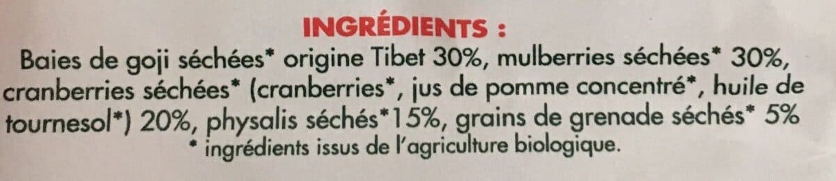 Comptoirs et compagnies Superfruits bio packshot