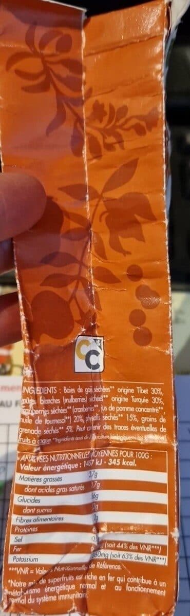 Comptoirs et compagnies Superfruits bio packshot