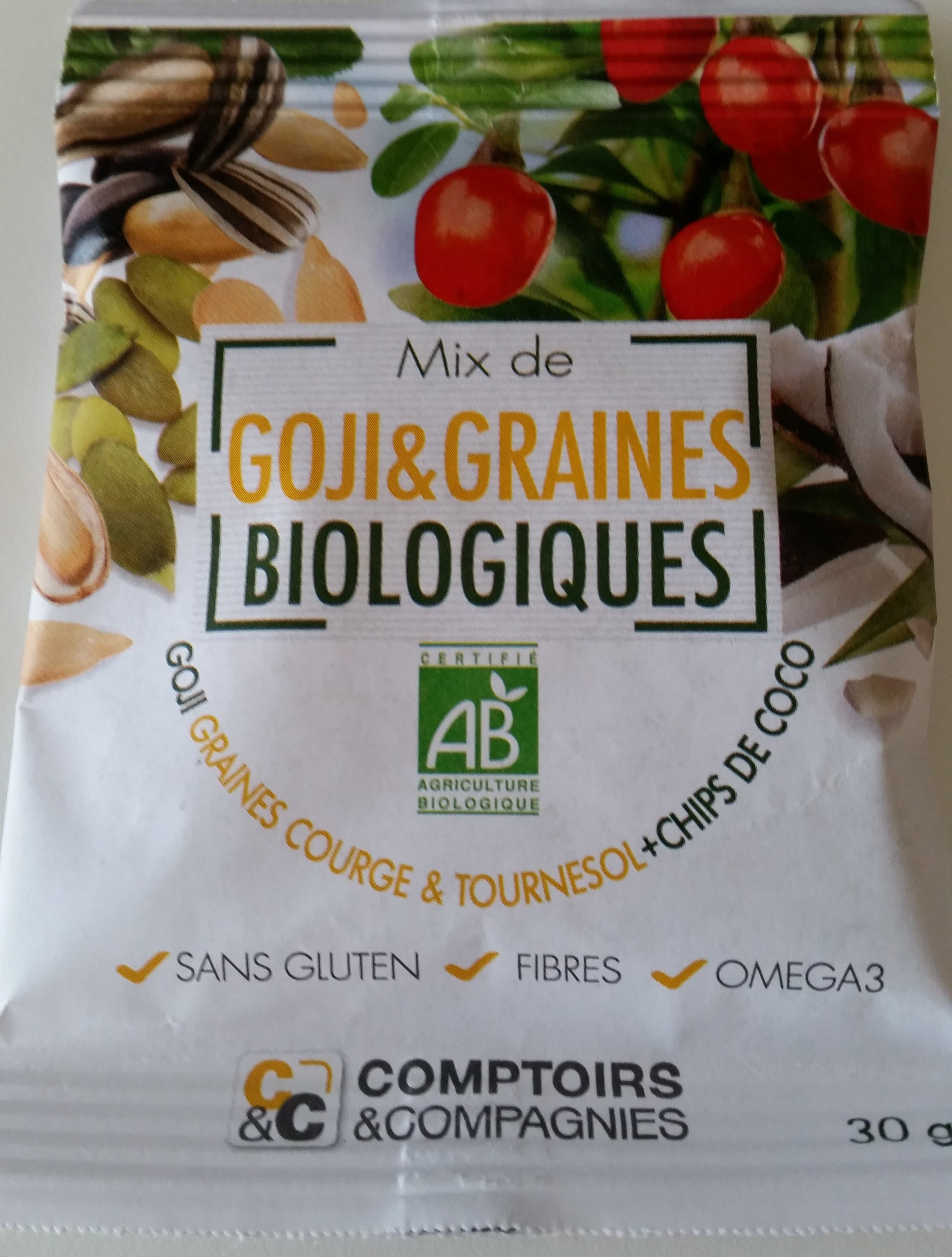 Comptoirs & Compagnies Mix de Goji & Graines Biologiques packshot