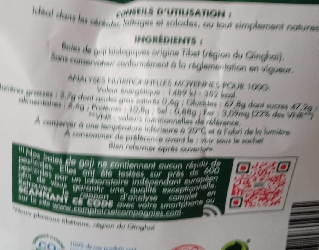 Comptoirs et compagnies Baies De Goji Bio - 1 KG - Comptoirs & Compagnies packshot