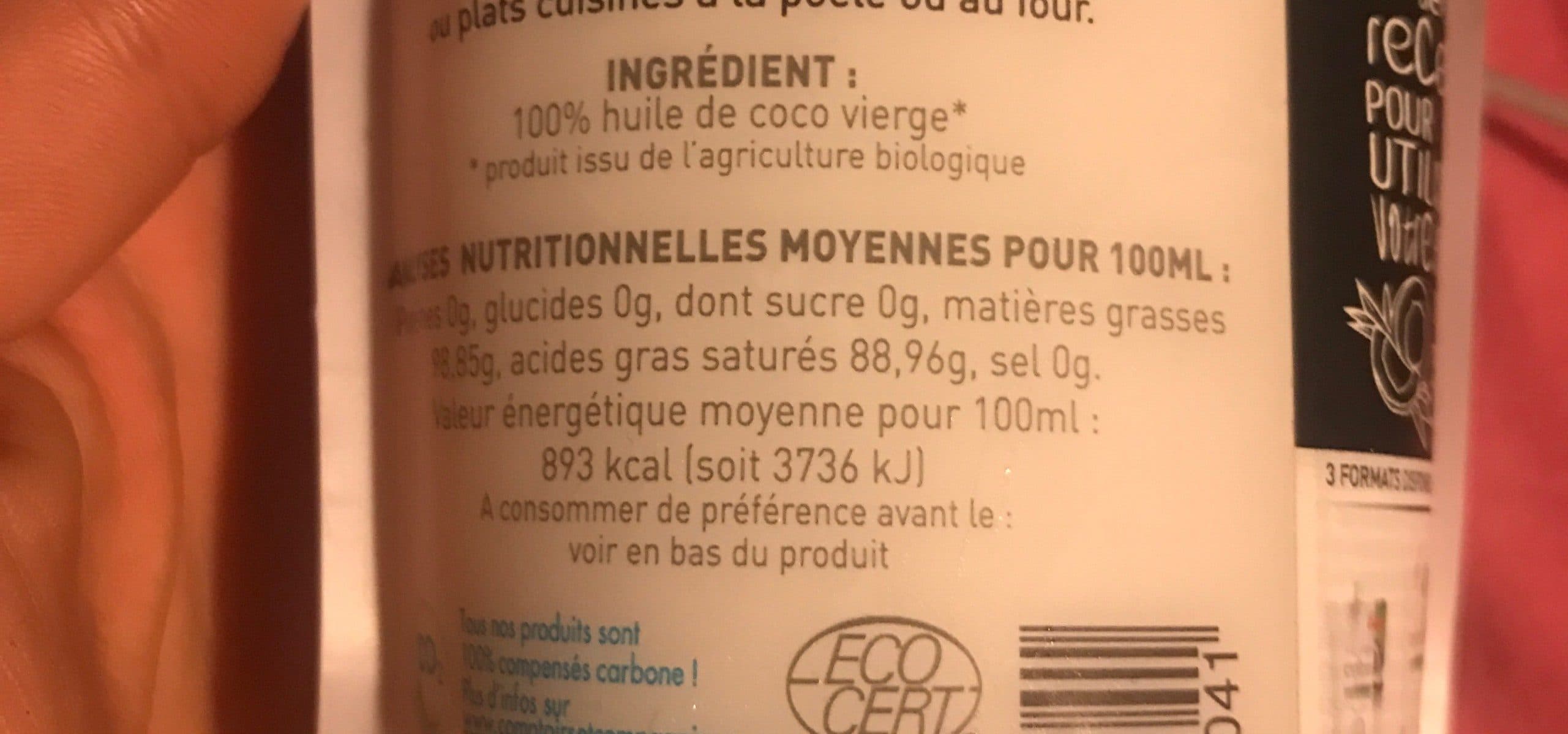 Comptoirs & Compagnies Huile de coco vierge packshot