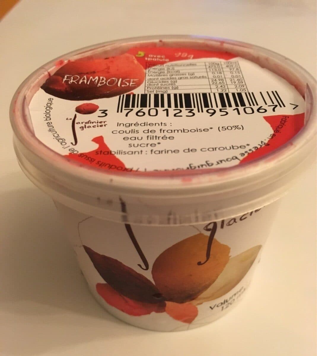 Open Food Facts Le Jardinier Glacier packshot