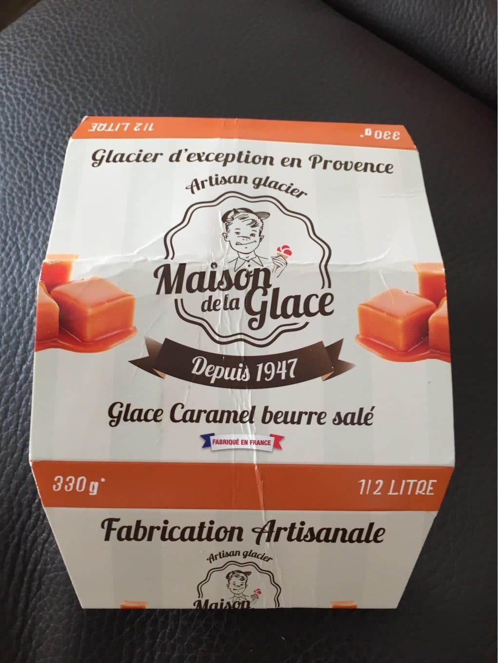 Maison De La Glace Glace artisanale caramel au beurre sale packshot