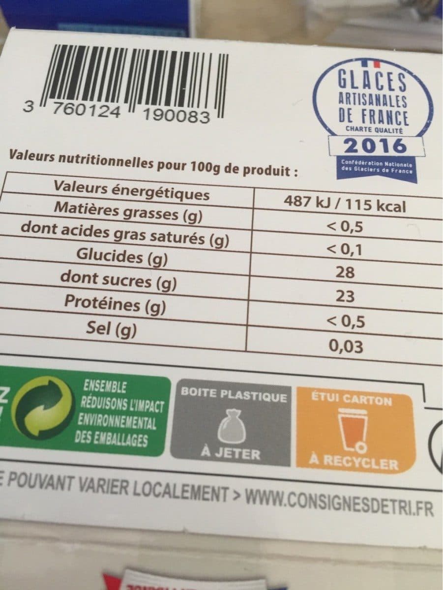 Maison de la Glace Sorbet melon packshot