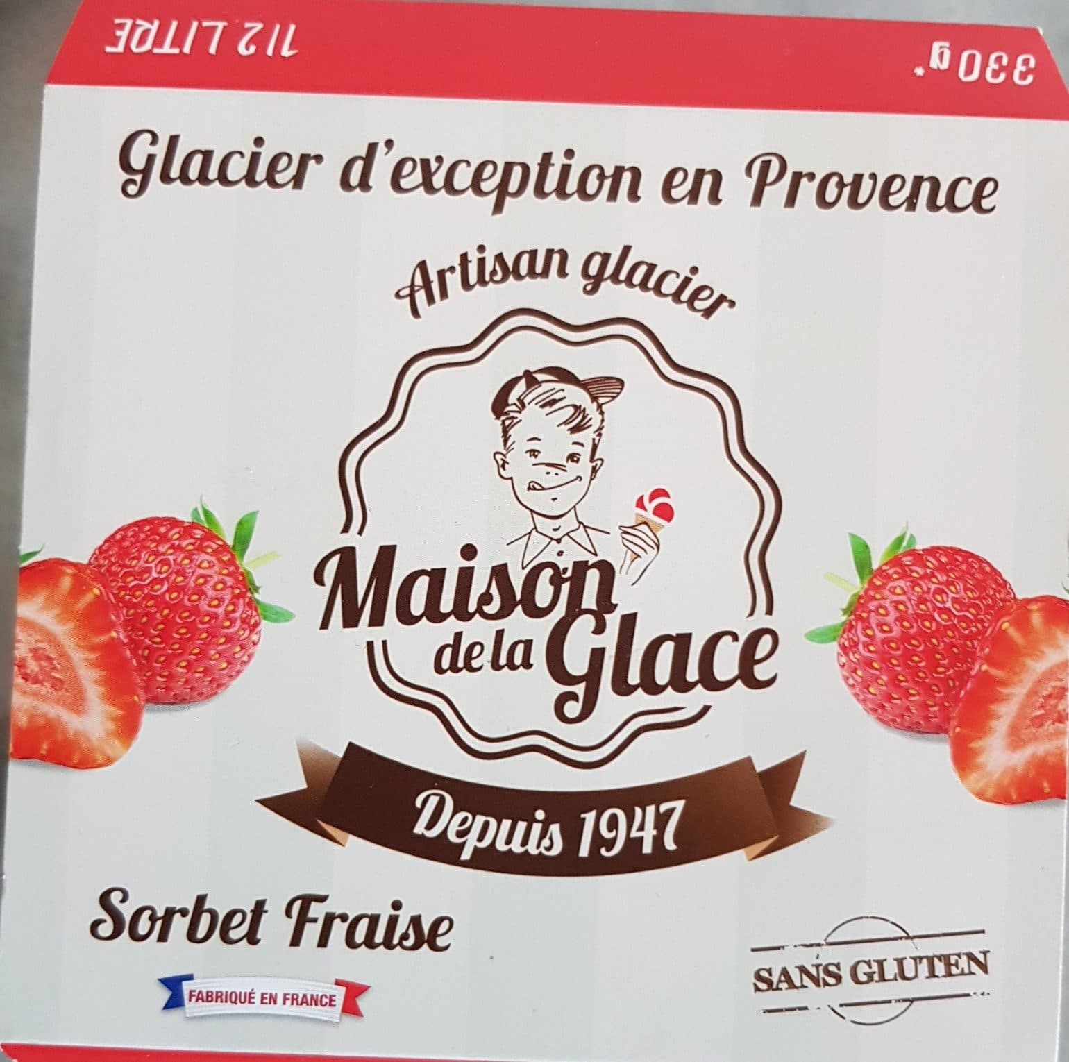 Alfagel 500ML Sorbet Fraise packshot