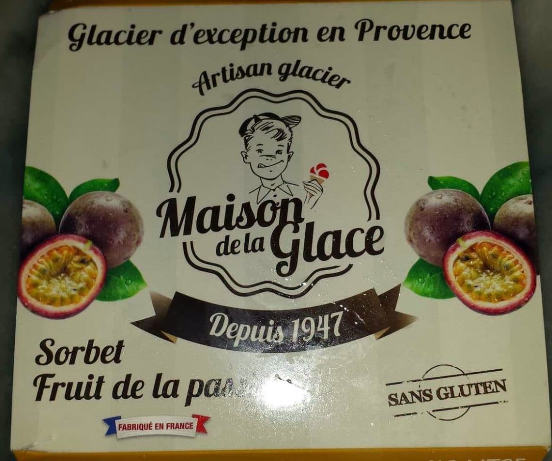 Maison de la Glace Sorbet Fruit de la Passion packshot