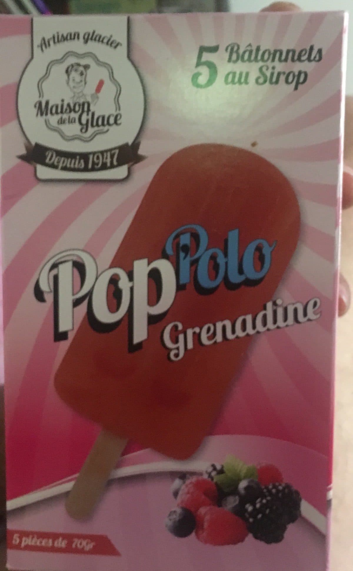 Maison de la Glace Bâtonnets au Sirop Citron packshot