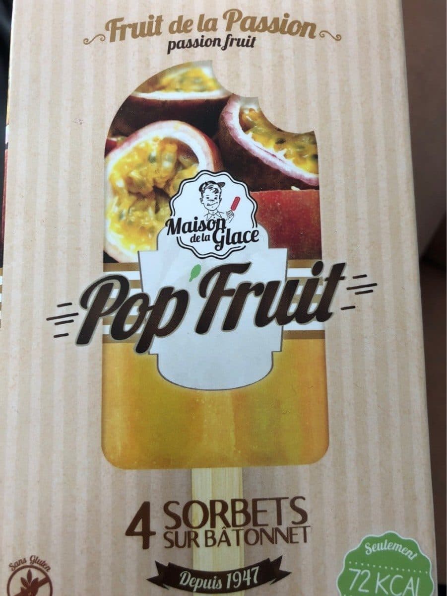 Maison de la Glace Pop'fruit Fruit de la Passion packshot