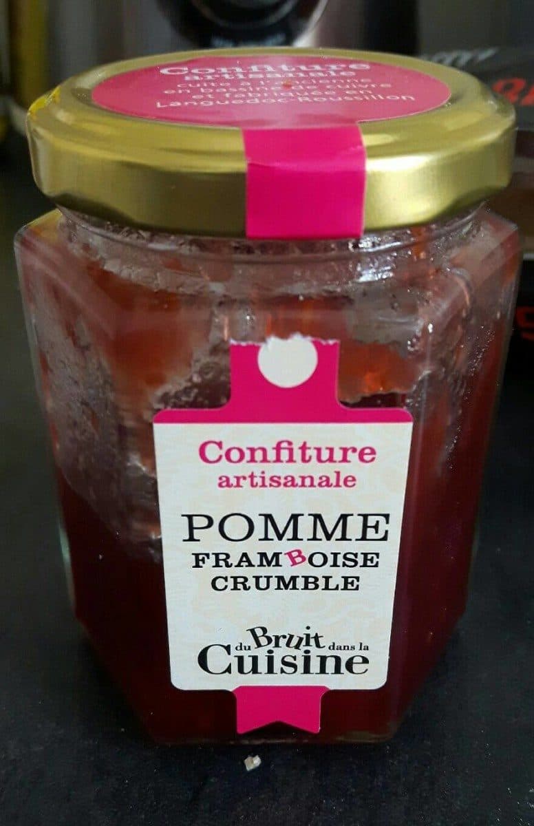 Du Bruit dans la Cuisine Confiture artisanale pomme framboise crumble packshot