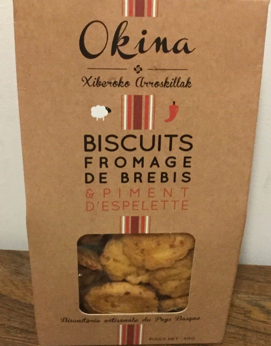 Okina Biscuits fromage de brebis et piment d'Espelette packshot